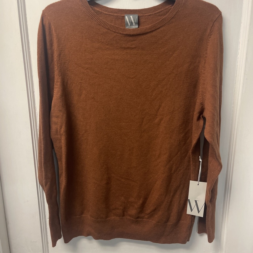 Worthington Women's Brown Lightweight Sweater Size PL NWT